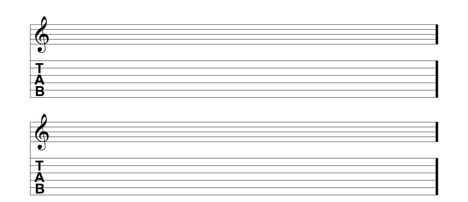 Free Music Templates Staff Paper, Blank Tablature, and Blank Chord